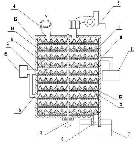 Multi-stage fluid magnetization roasting method for powdery refractory low-grade iron ore