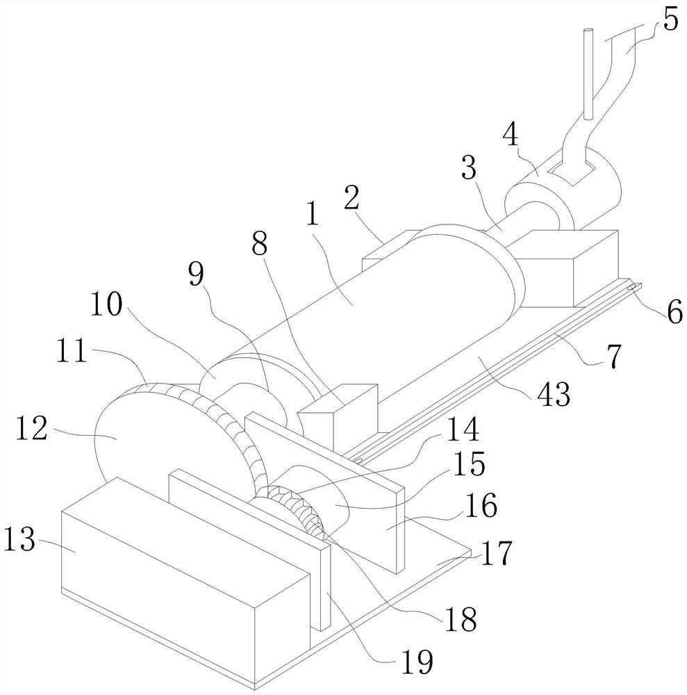 A wet ball mill with smooth feeding