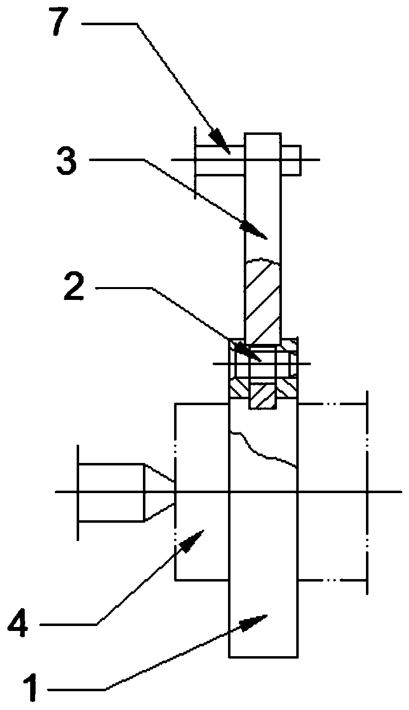 Quick self-clamping heart-shaped fixture