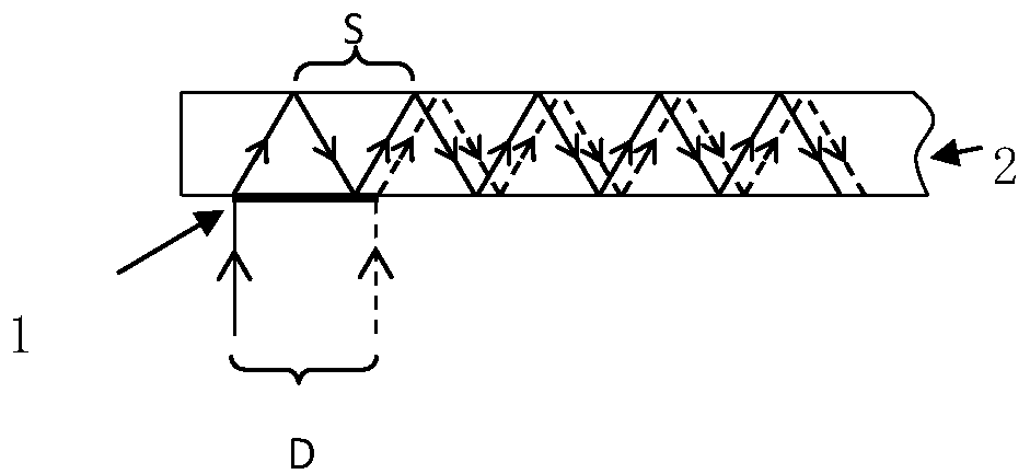 Light waveguide and display device