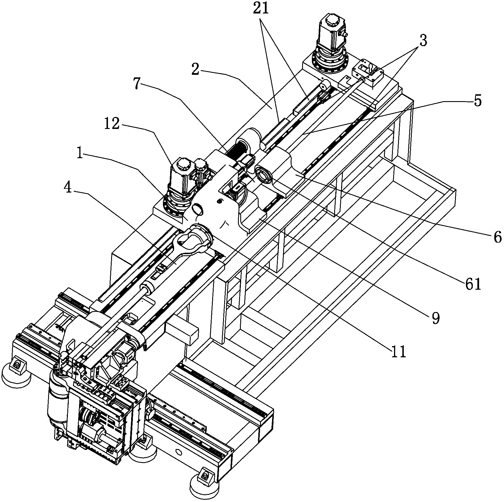 Numerically-controlled pipe bending machine