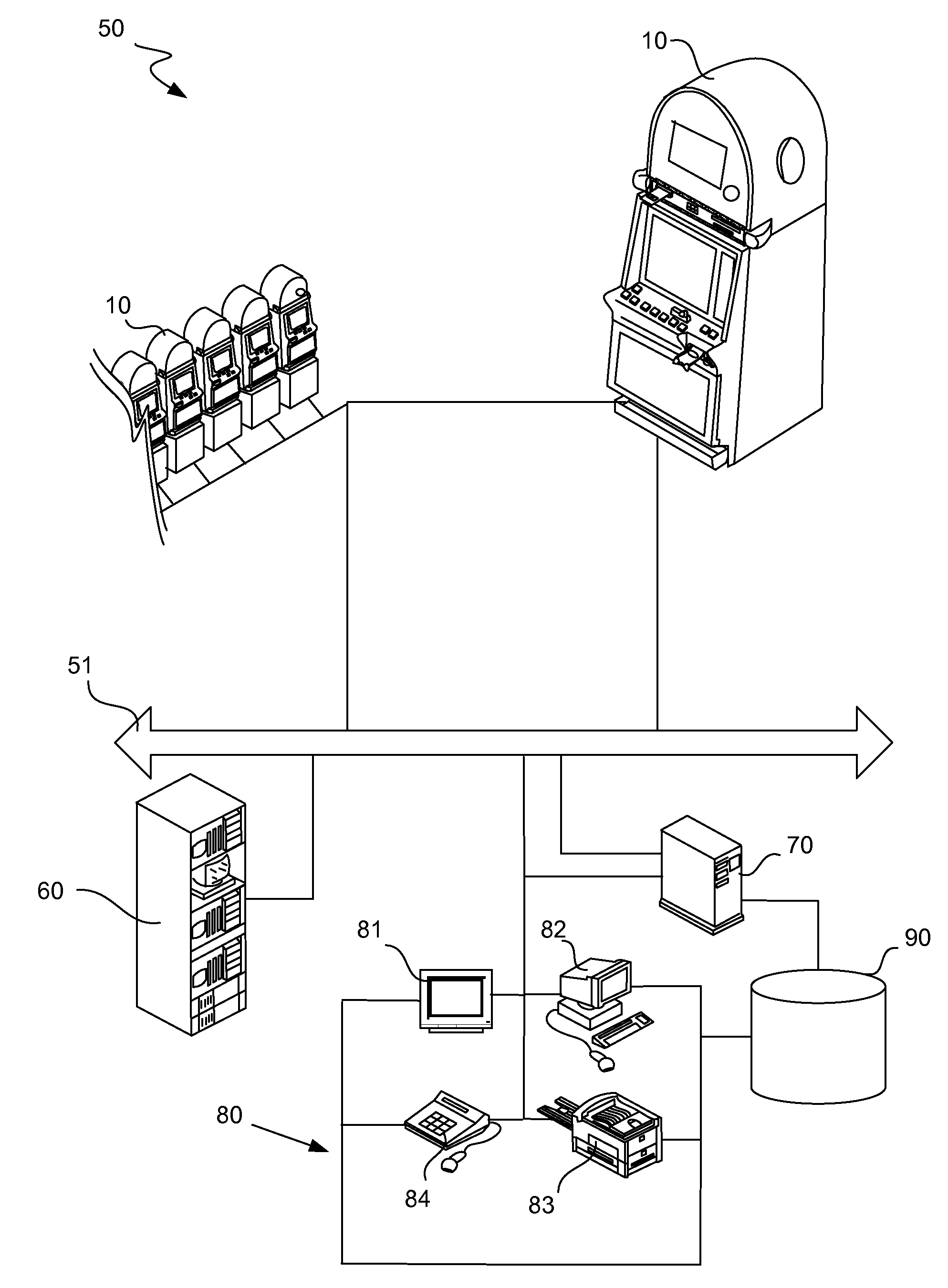 Displaying and using 3D graphics on multiple displays provided for gaming environments