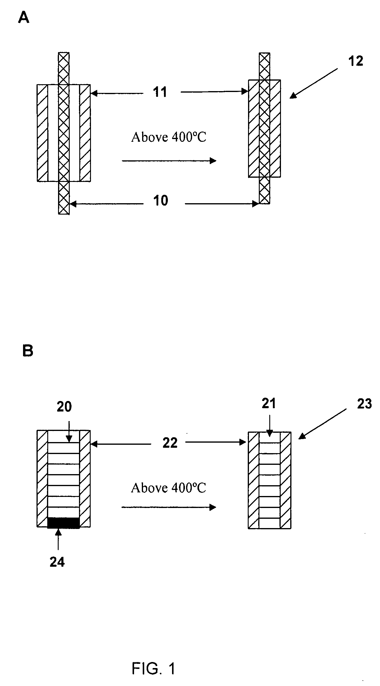 Methods and devices using a shrinkable support for porous monolithic materials