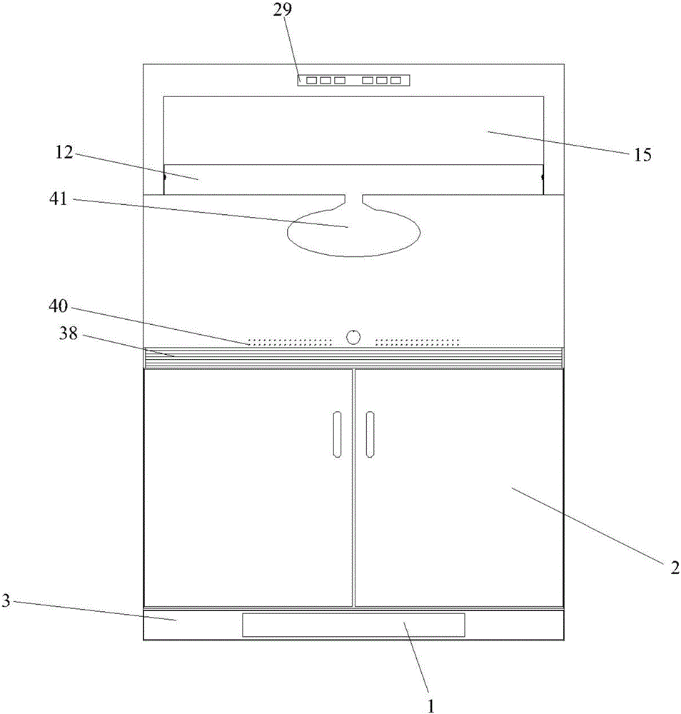 Smoke guiding integrated stove