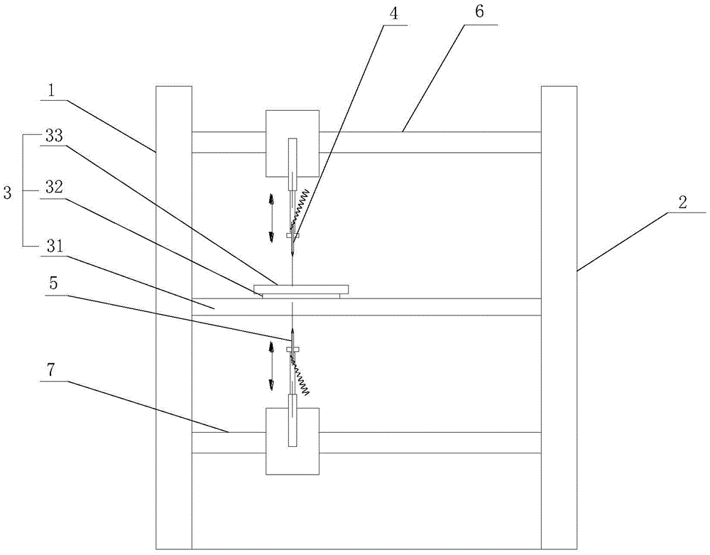 Forklift portal double-face welding device