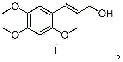 (E)-3-(2,4,5-trimethoxy-phenyl)-prop-2-en-1-ol , and preparation method and application thereof