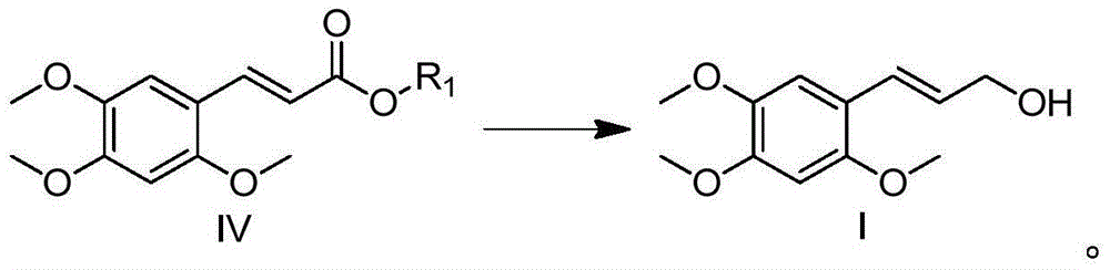 (E)-3-(2,4,5-trimethoxy-phenyl)-prop-2-en-1-ol , and preparation method and application thereof