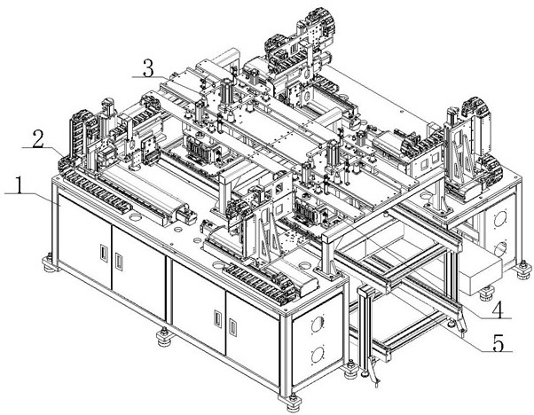 New energy battery production line tab bending and rolling device