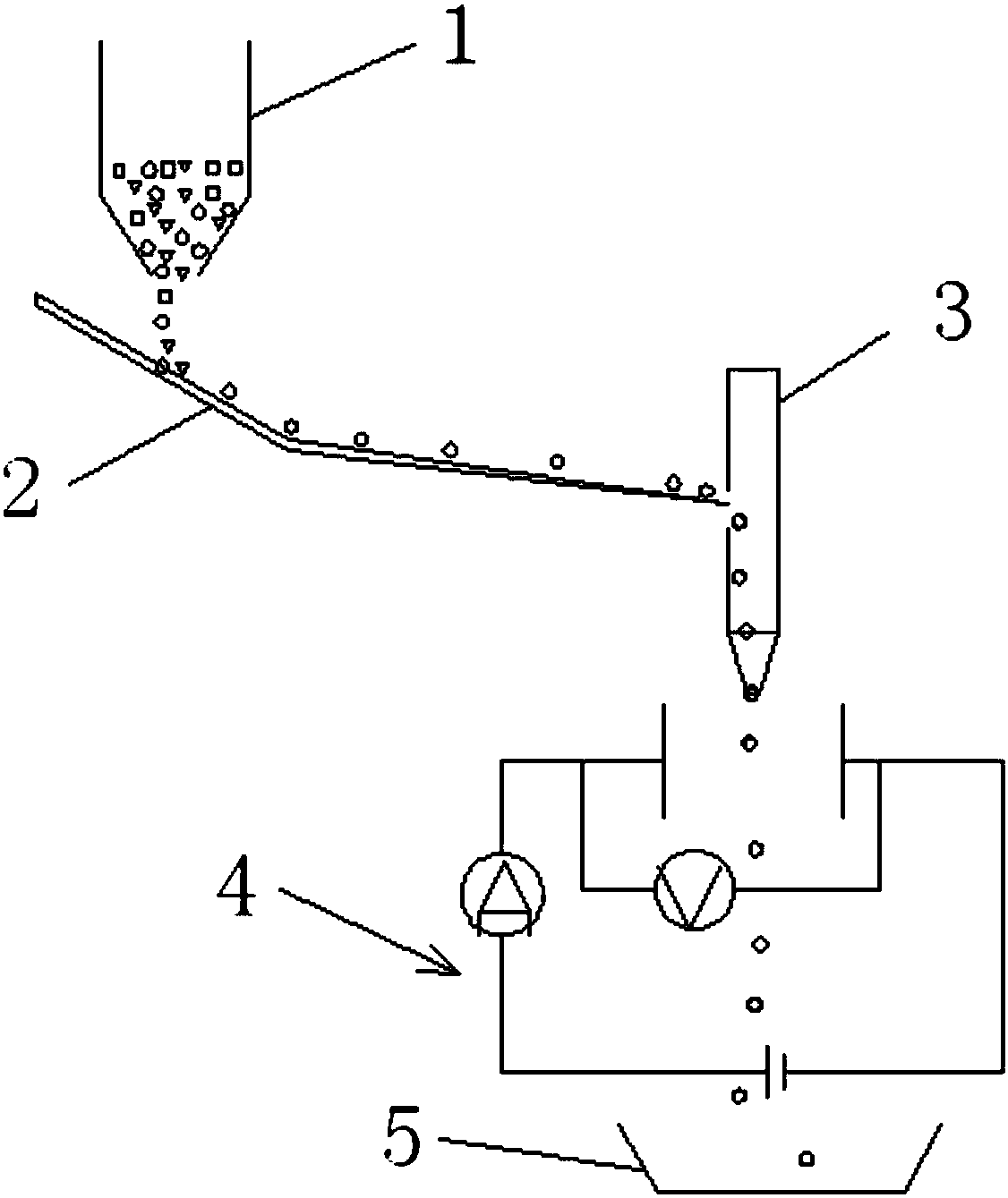 Microplastic detection apparatus based on dielectric constant identification