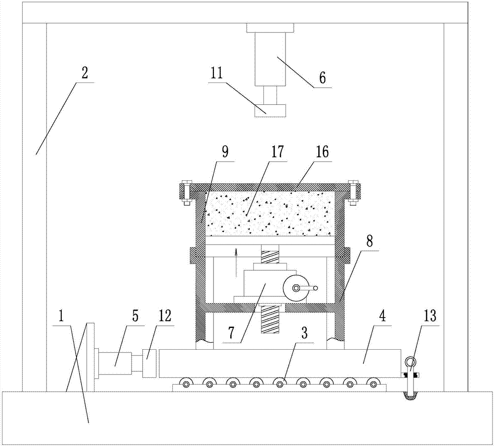 Device and method for measuring frictional angle of interface of retaining wall and contact soil