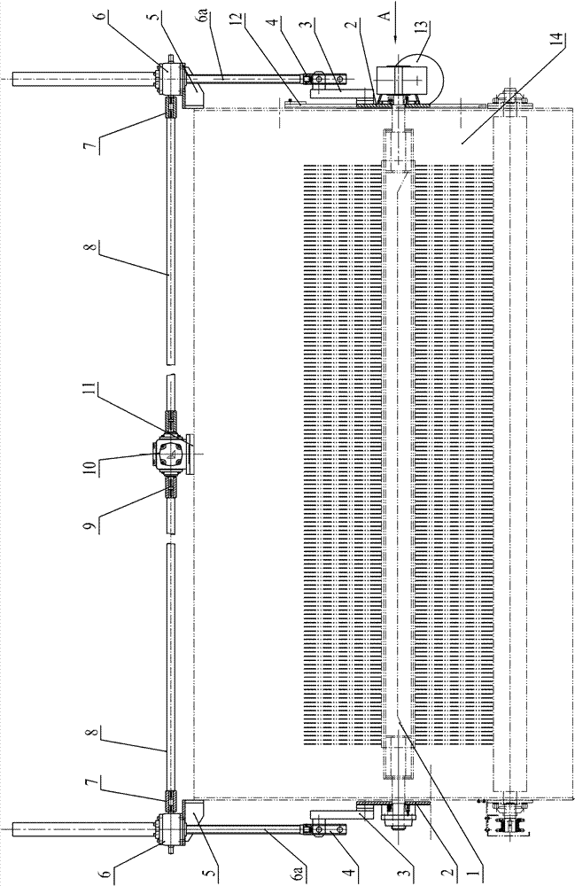 Electric lifting roll brush device