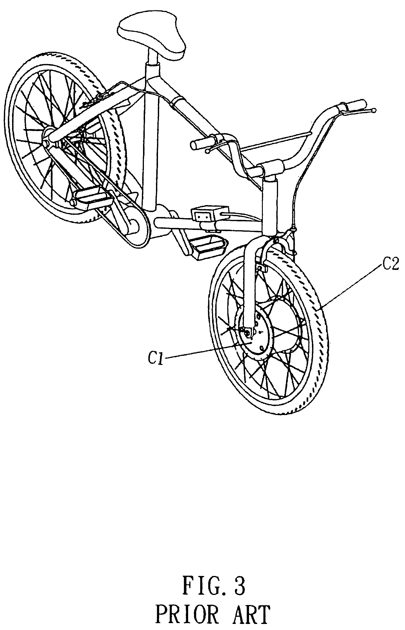 Driving mechanism for the motorized bicycle