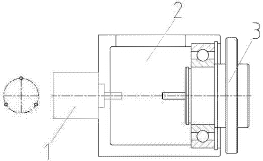 Encoder fixing device