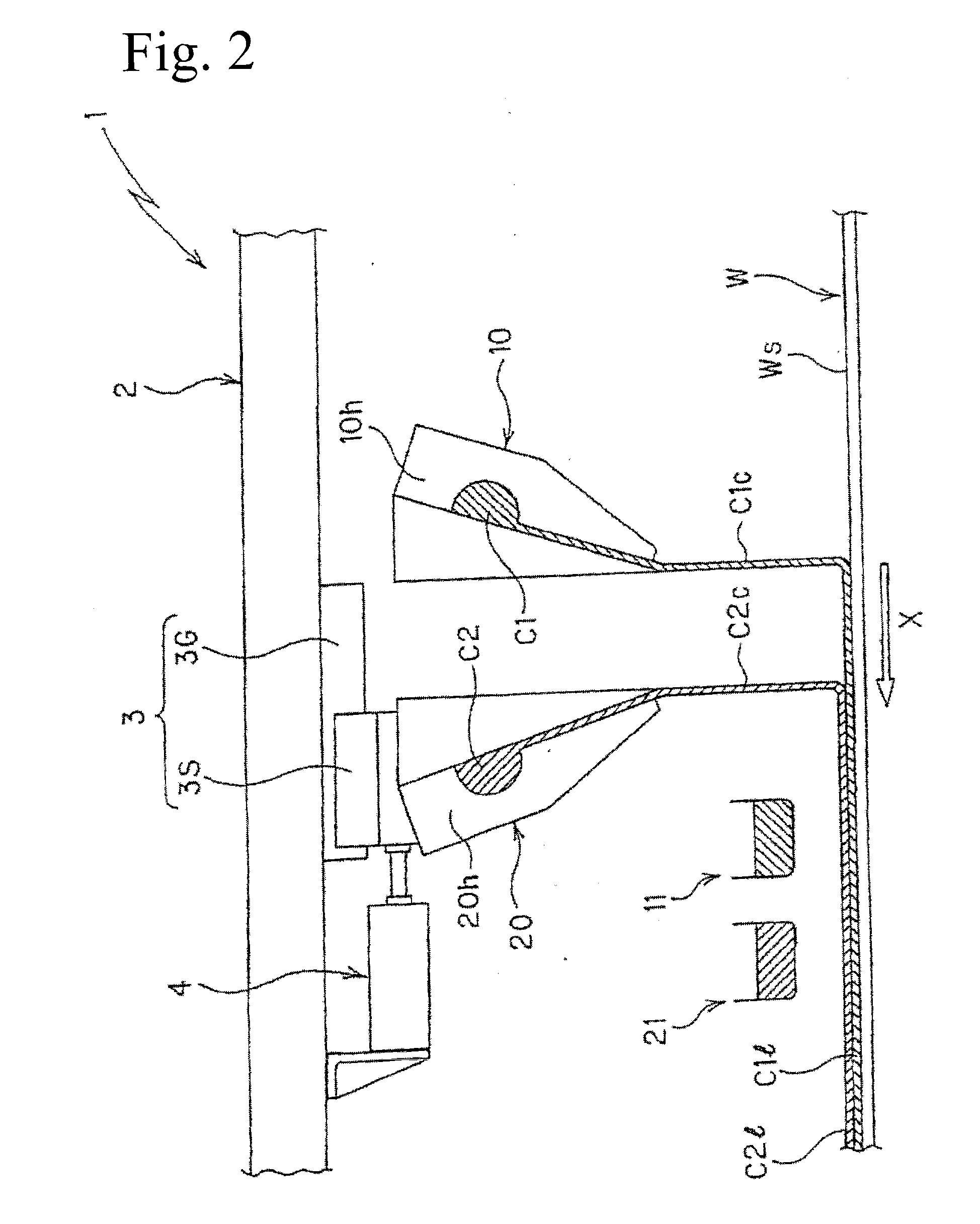 Two-layer curtain coater system