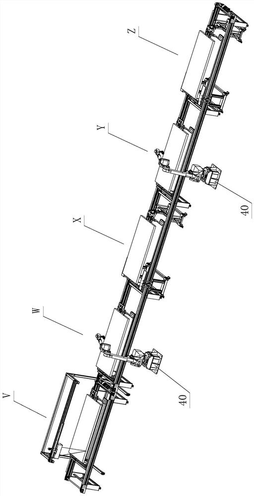 Intelligent door leaf spraying line with robot