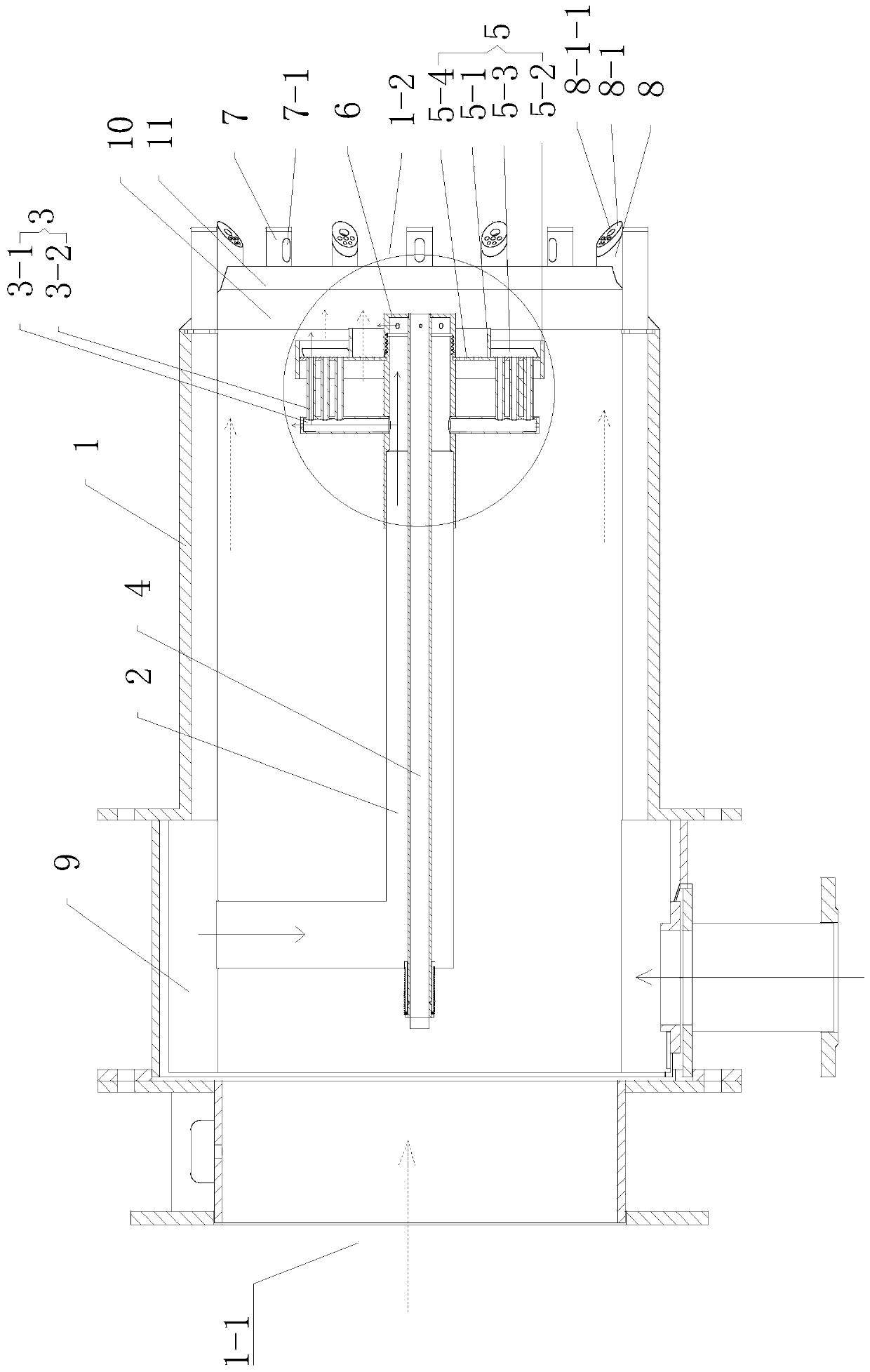 Fuel gas low-nitrogen burner