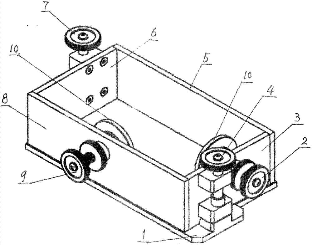 Mold for preparing sample for walling non-standard brick strength test and use method thereof