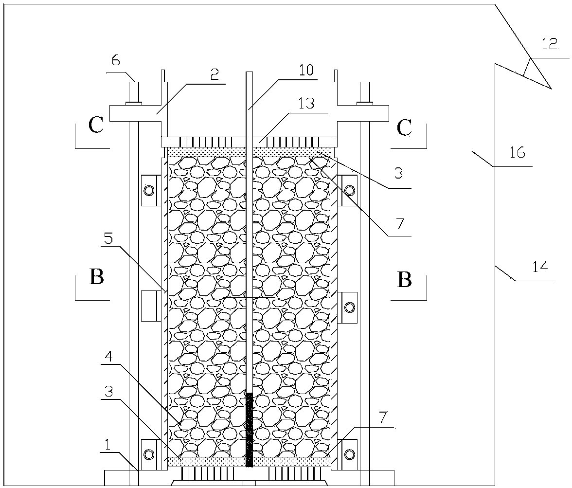 Coarse-grained soil polymer slip casting triaxial test sample kit and using method thereof