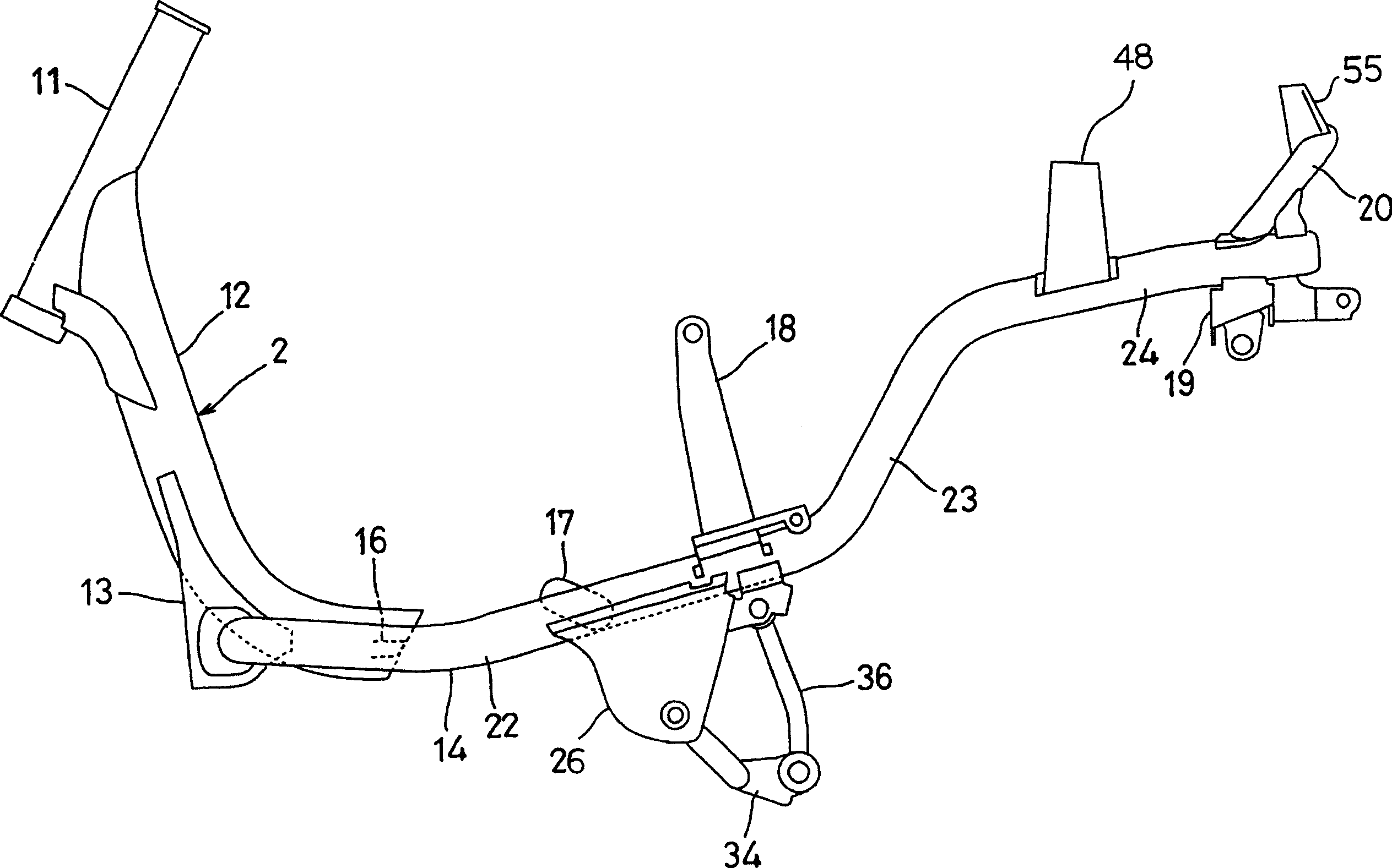 Padal-type two-wheel motorcycle