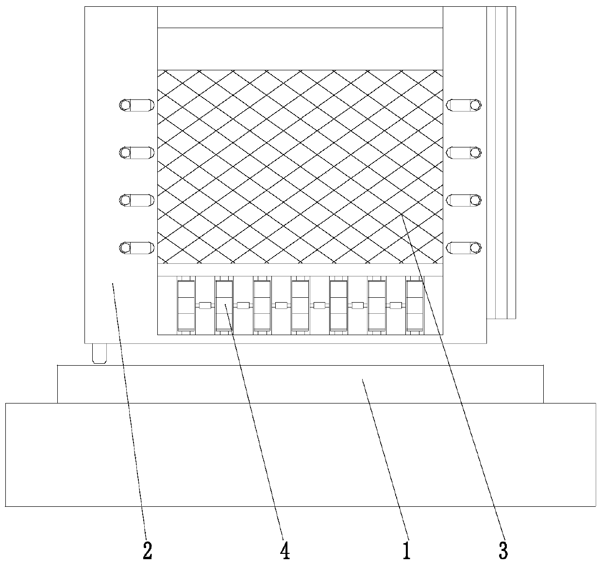 Highway municipal guardrail and construction method thereof