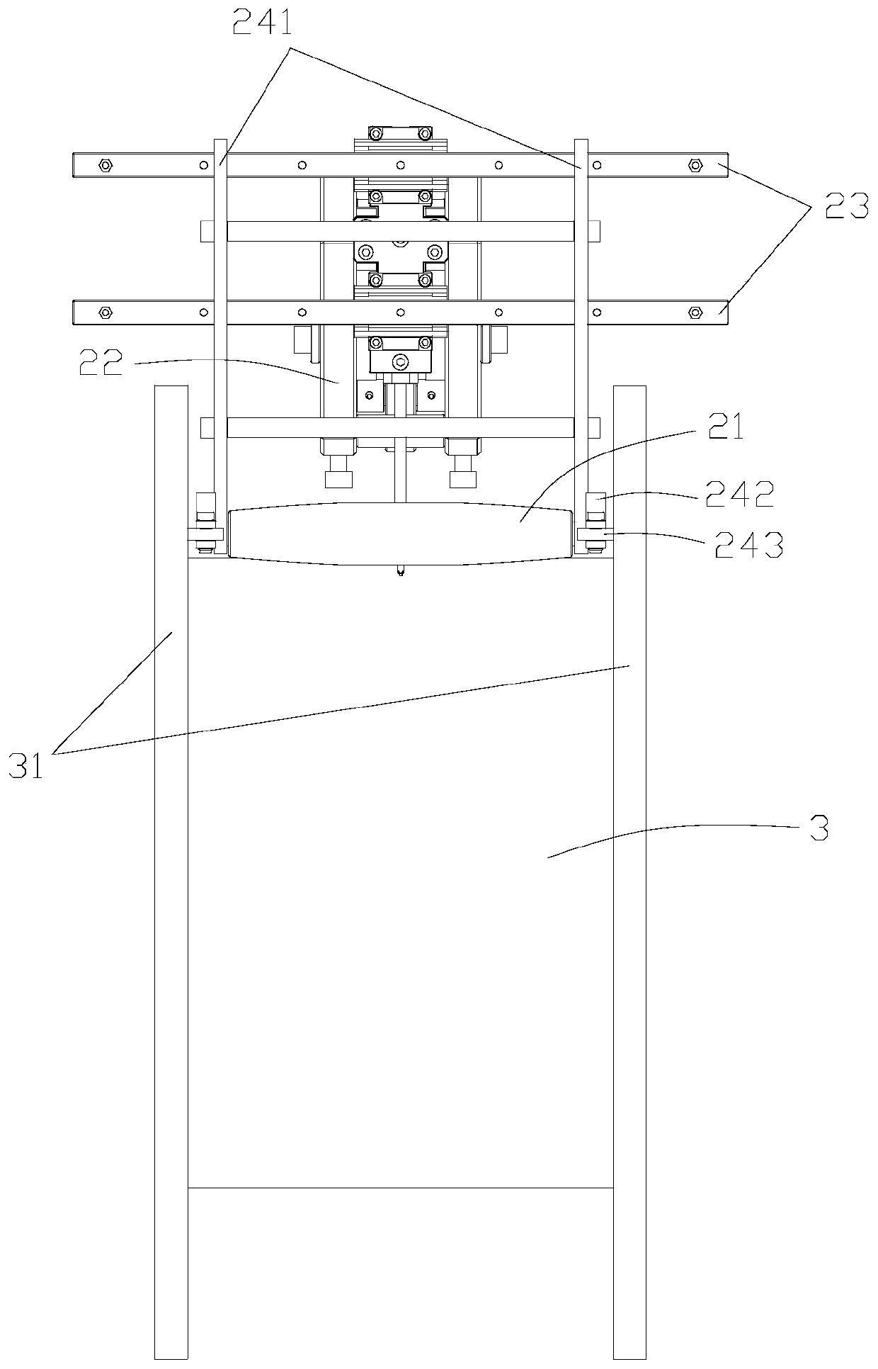 a wire take-up device