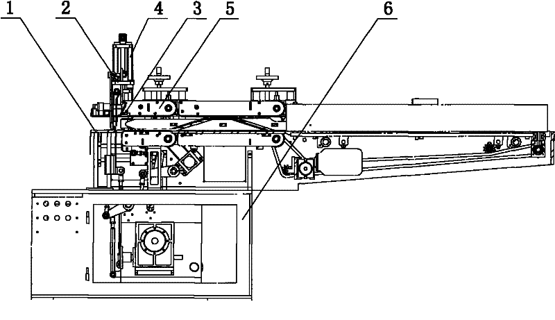 Wrapping device for domestic paper packaging machine