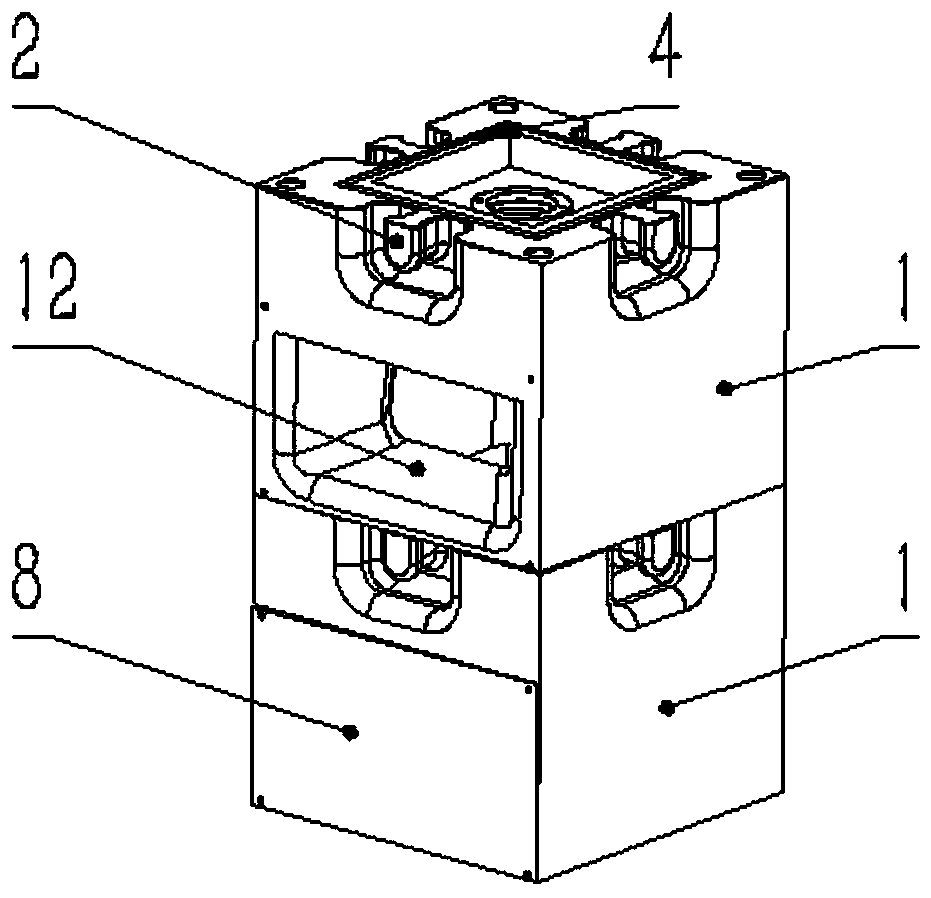 Casting site flue gas recovery method and multifunctional casting weight capable of achieving dust collection and recovery