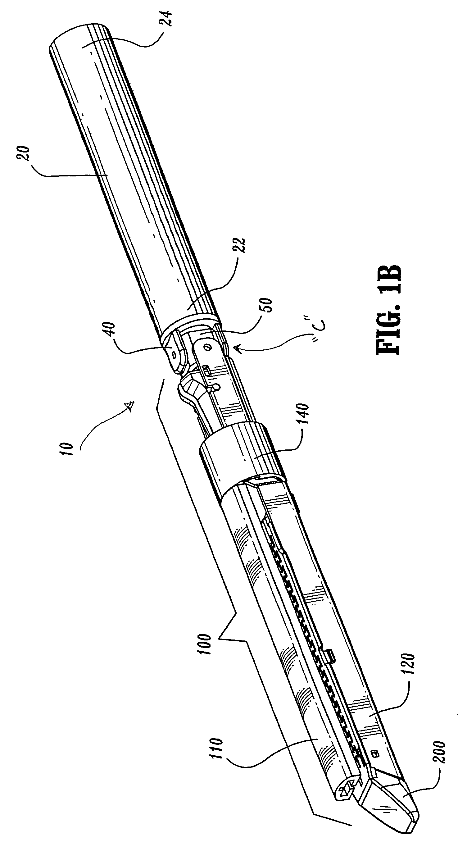 Surgical stapler with universal articulation and tissue pre-clamp