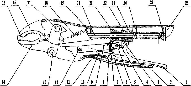 Automatic adjusting locking pliers