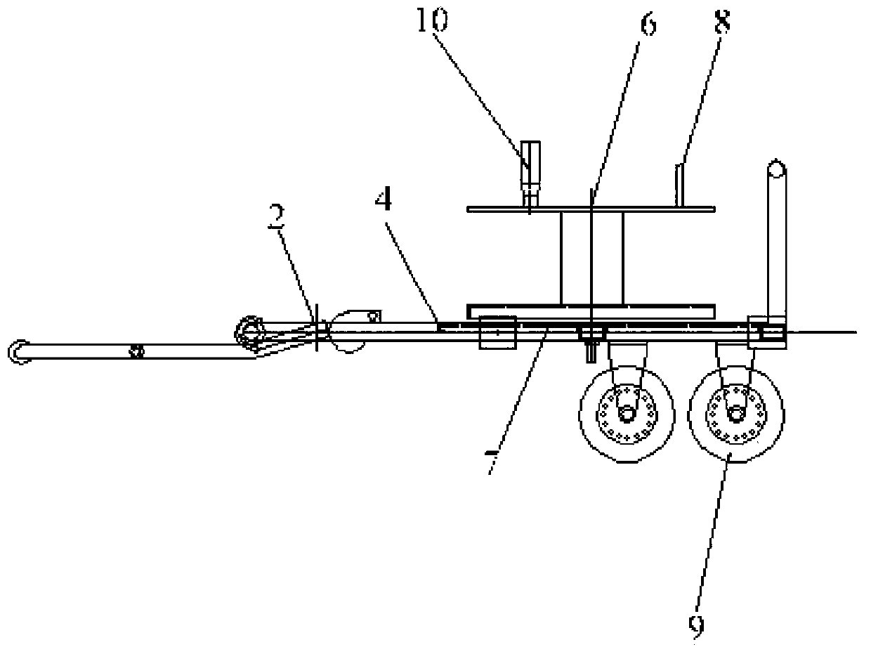 Special vehicle for ground wire