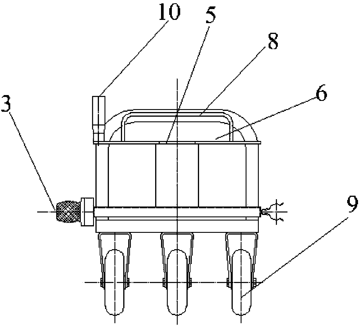 Special vehicle for ground wire