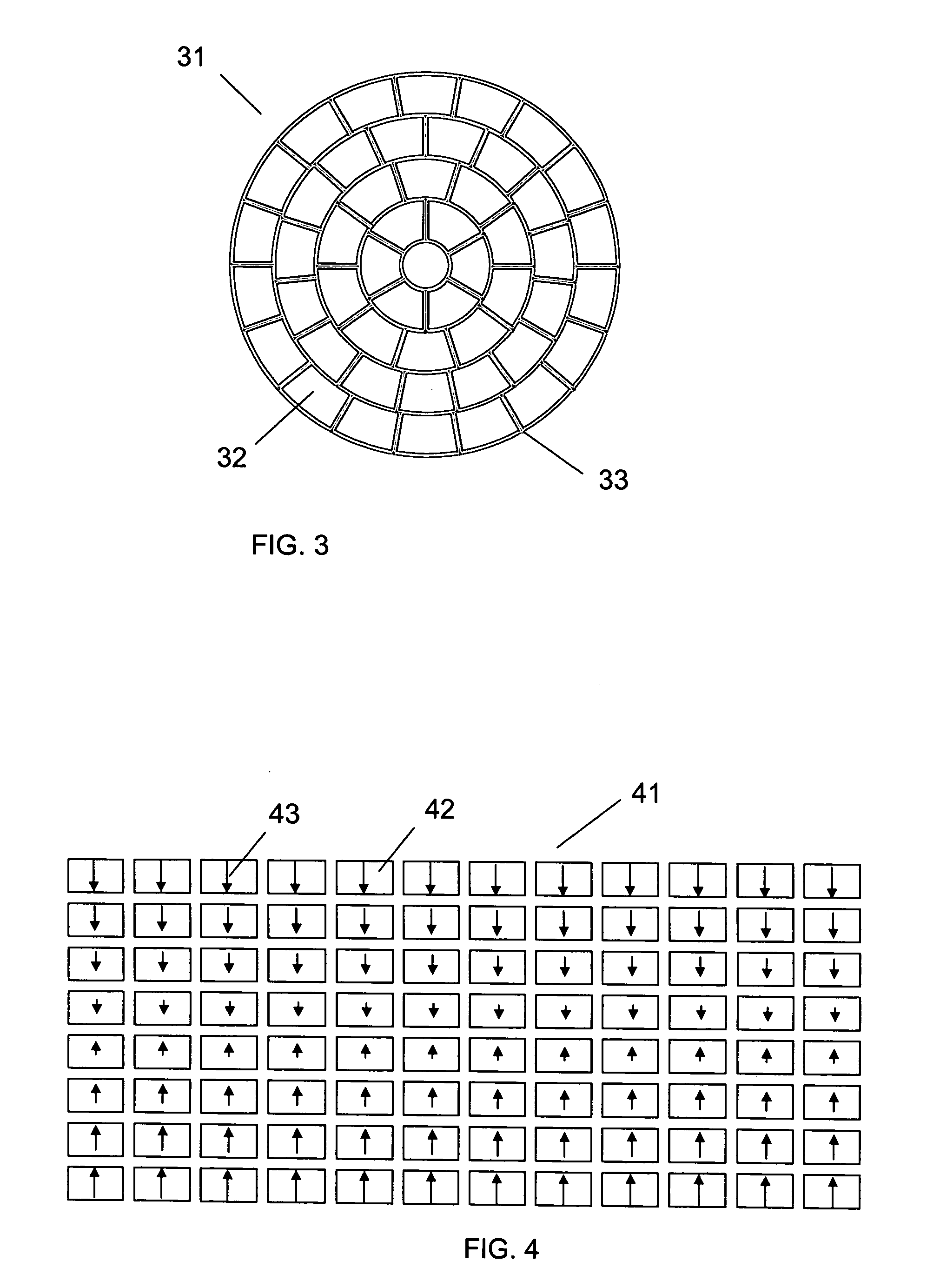 Variable focusing lens comprising micromirrors with one degree of freedom rotation