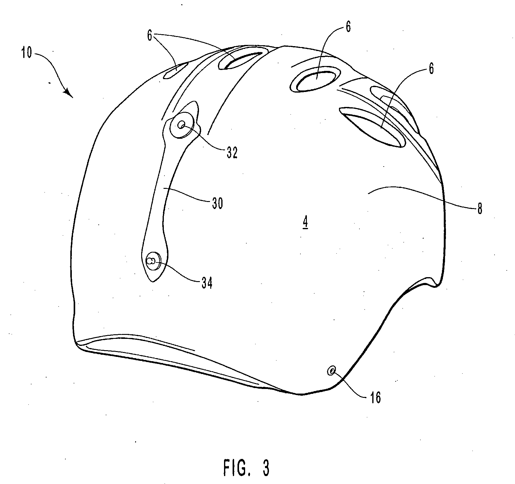 In-Mold Protective Helmet Having Integrated Ventilation System