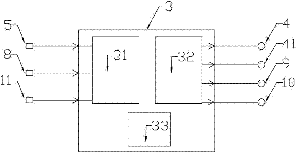 Liquid cooling profile extrusion sizing device