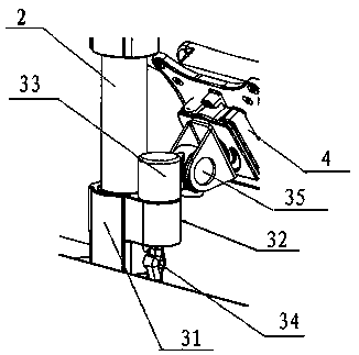 A POS table support device