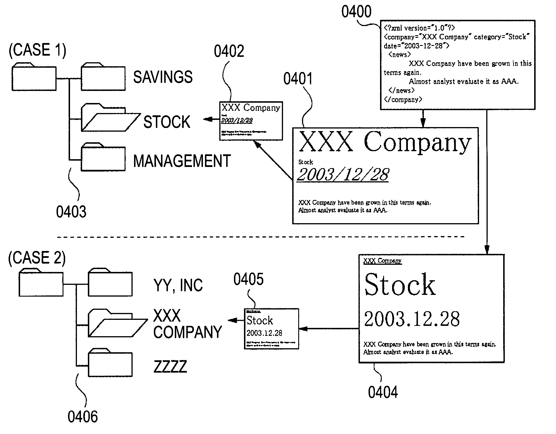 Electronic filing system and electronic filing method