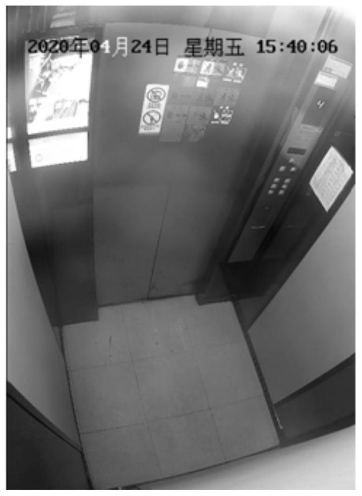 Elevator door state detection method based on video image