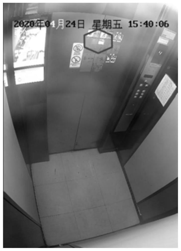 Elevator door state detection method based on video image