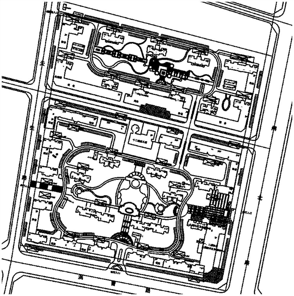 Automatic road identification method based on building general plane positioning map