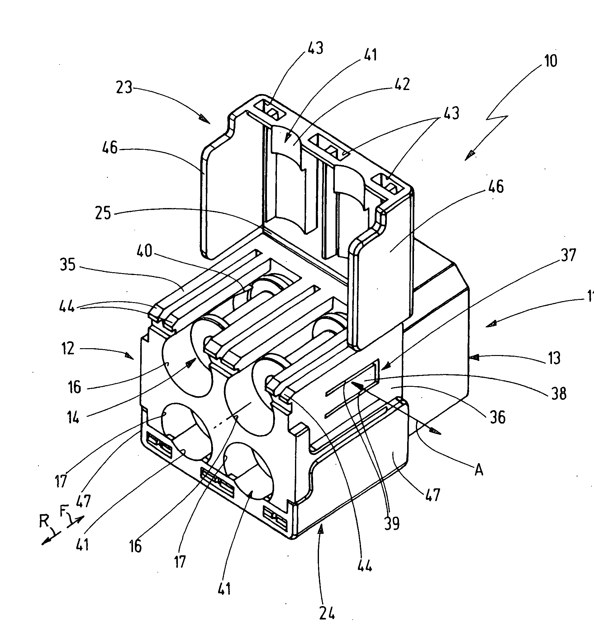 Plug-and socket connector