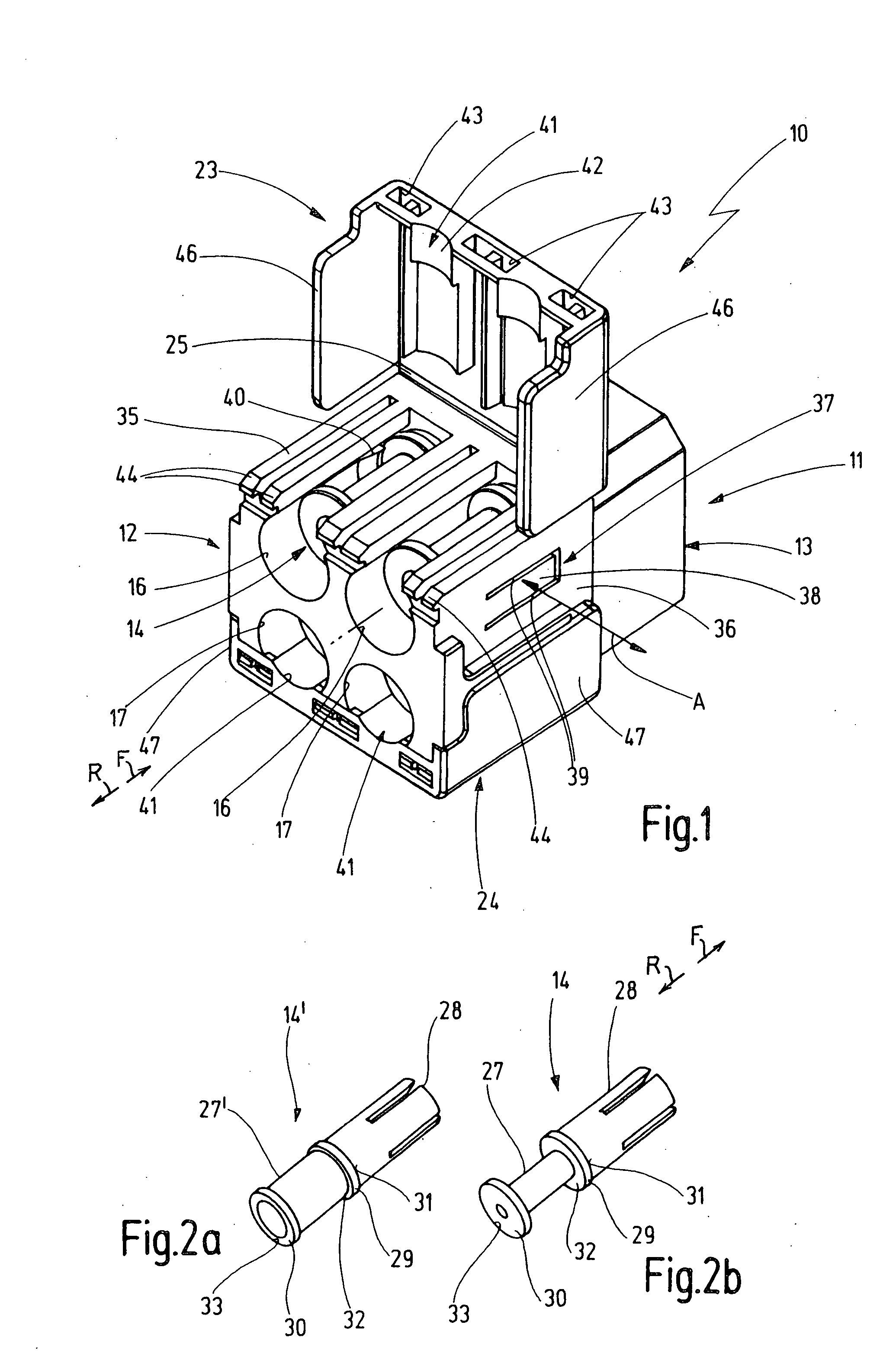 Plug-and socket connector