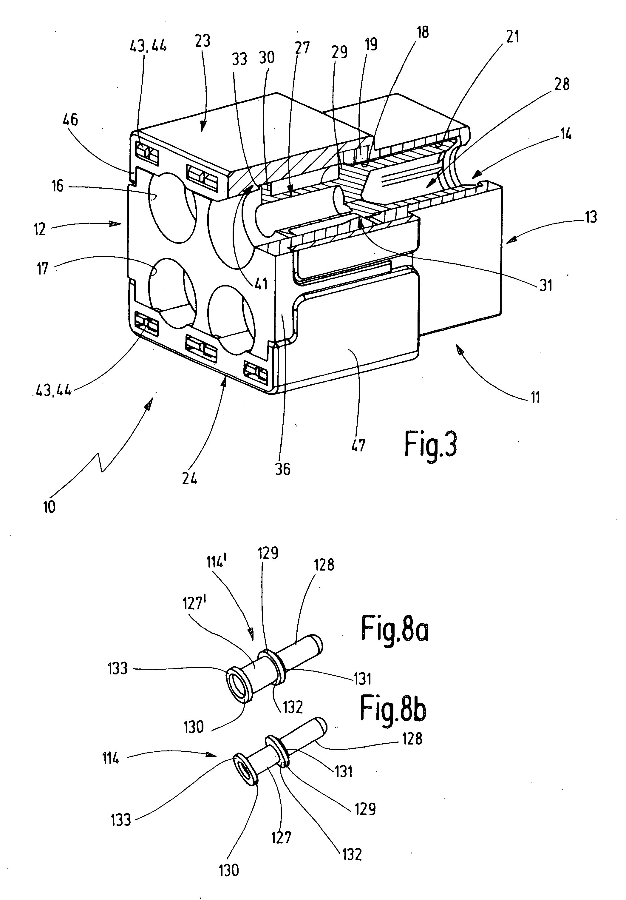 Plug-and socket connector