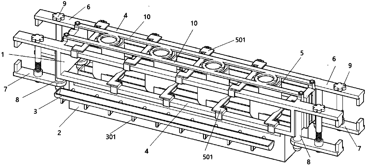 Three-dimensional greening planting box with decorating effect for roads and bridges