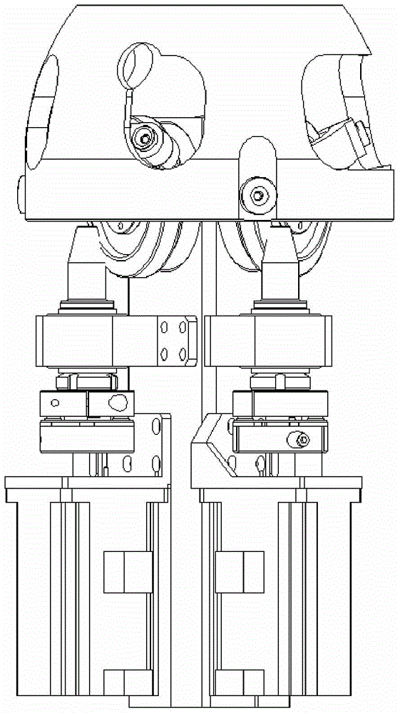 Amusement robot spherical three-degree-of-freedom parallel mechanism