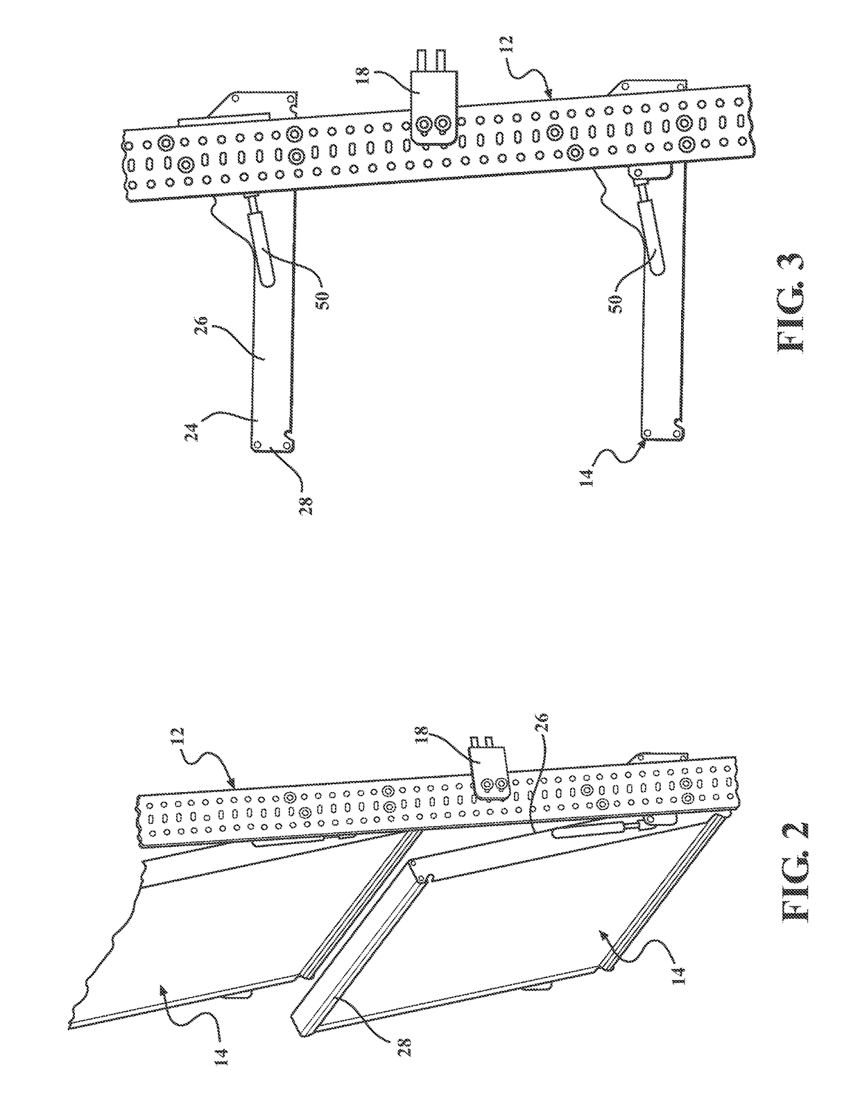 High density foldaway shelving