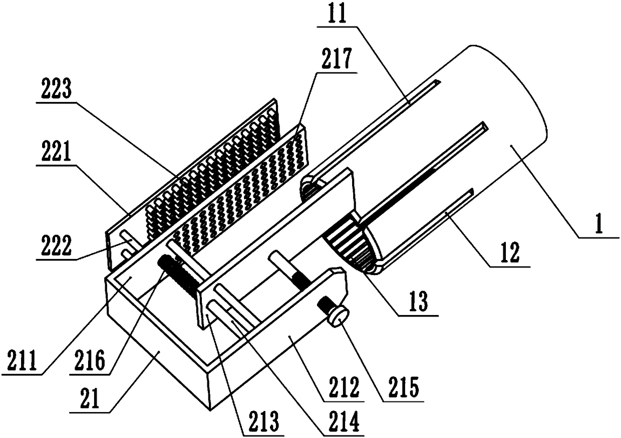 Shallow soil sampling components