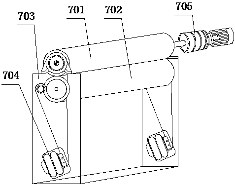 Continuous production method and device for pure cotton dyed non-woven fabric