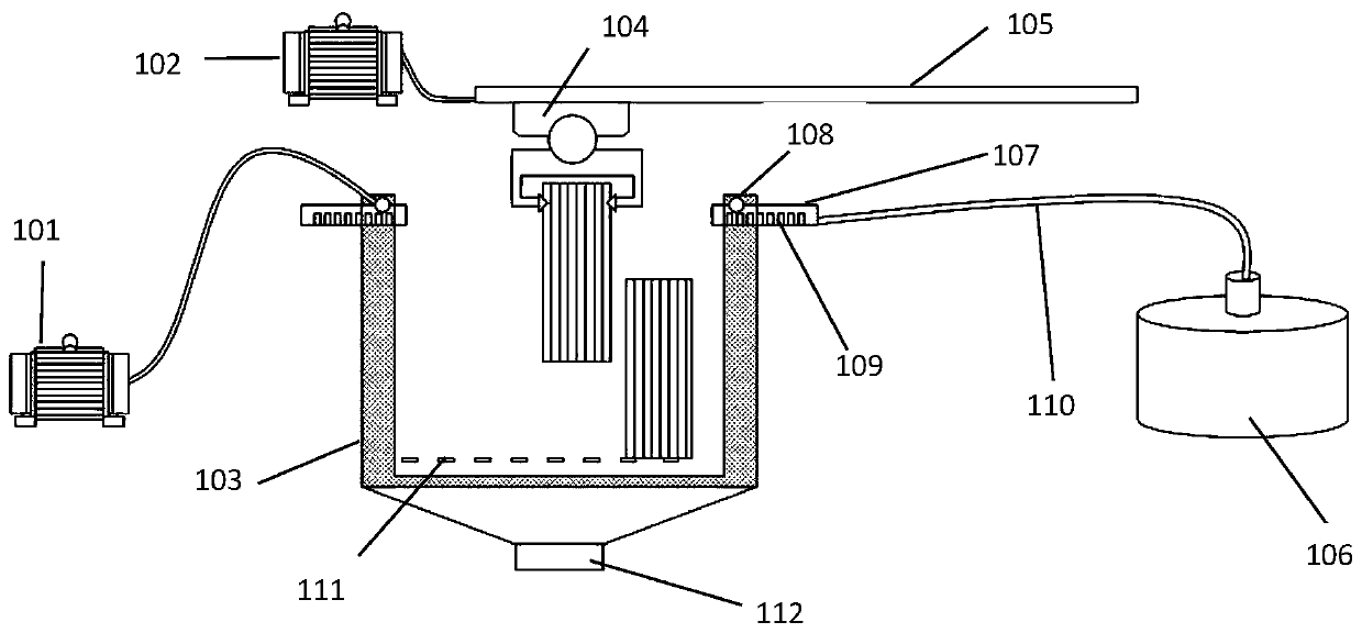 Device and method for preparing titanium oxide nanorods by using waste denitration catalyst