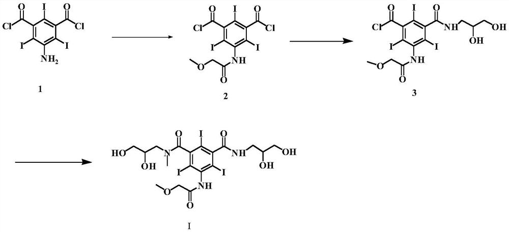 A kind of preparation method of iopromide