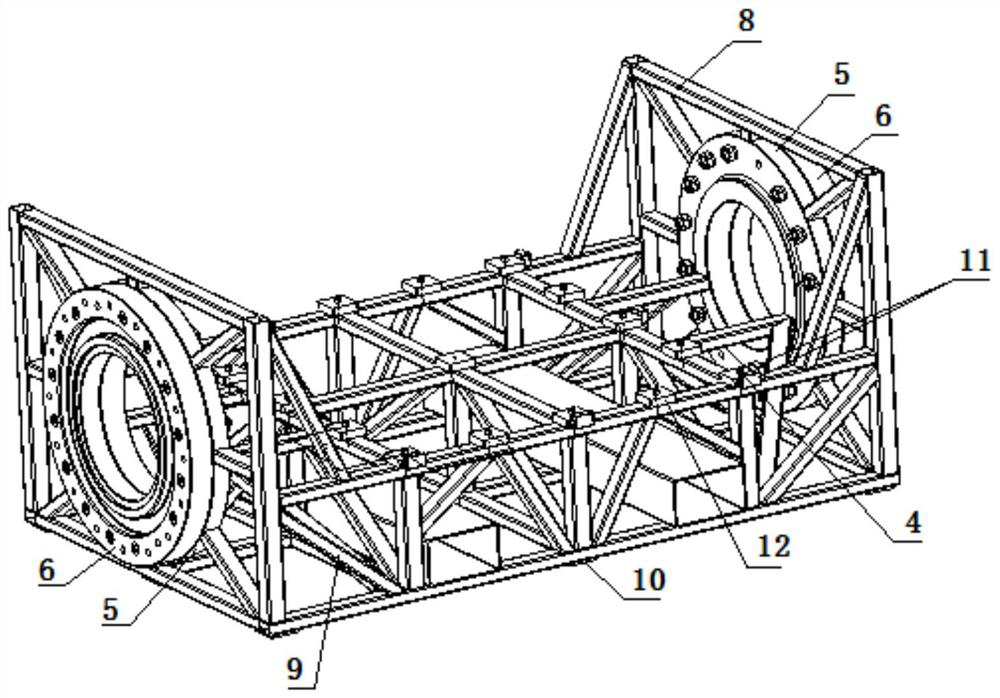 Composite material rotary fiber placement device and use method